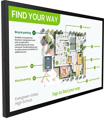 Ekran interaktiv Philips T-Line 55BDL3751T, 55", 4K UHD, Touch PCAP, Android, anti-glare