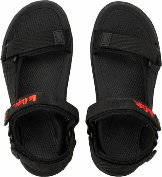 Sandale për femra Lee Cooper me rripa velcro, të zeza