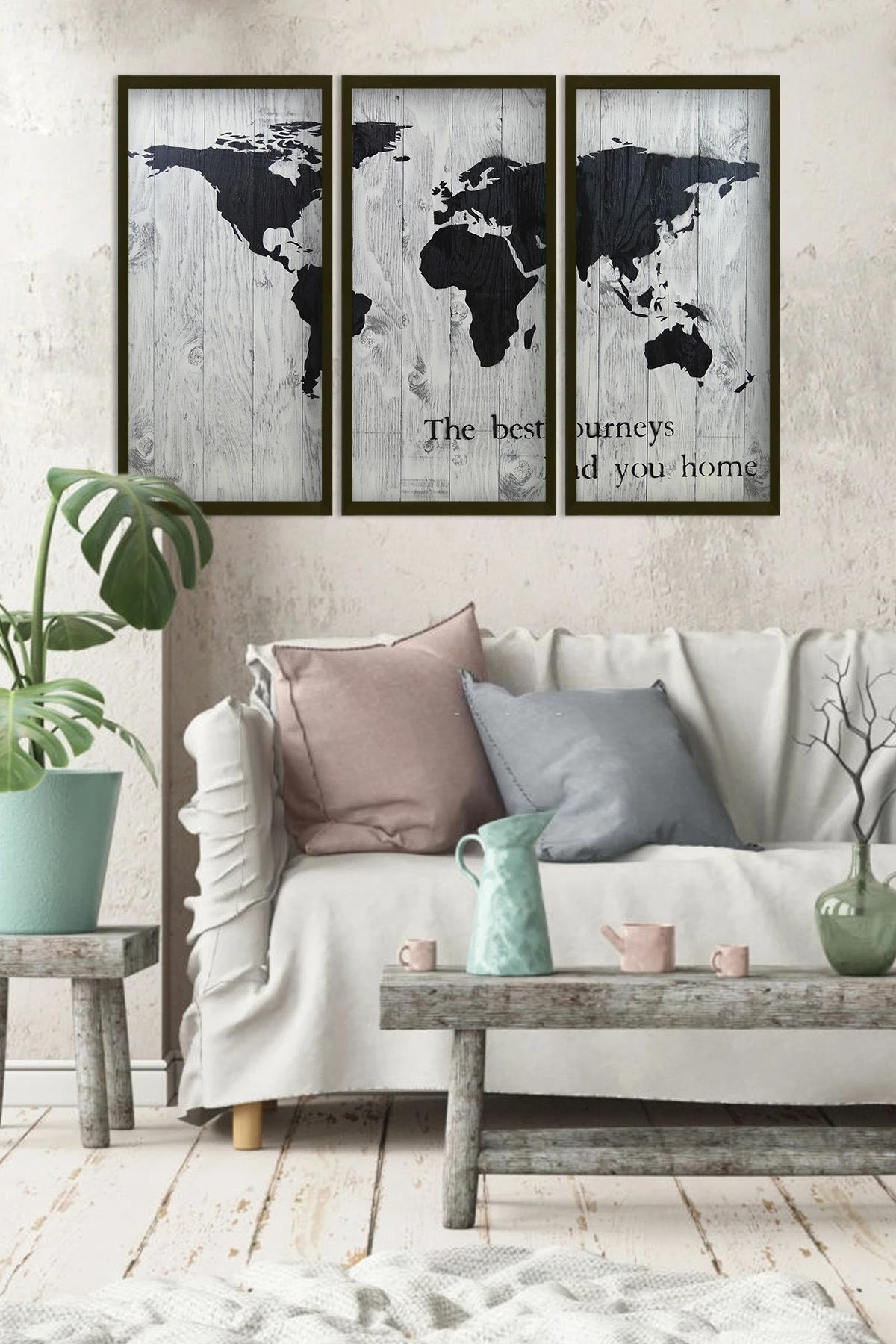Pikturë dekorative me kornizë MDF (3 copë), Wallity, Artsmdfdkset12