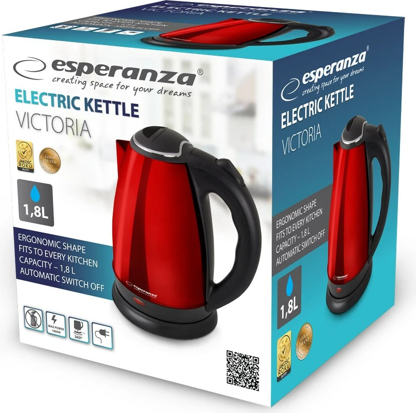 Vluese uji Esperanza EKK113R, 1.8 L, 1800 W