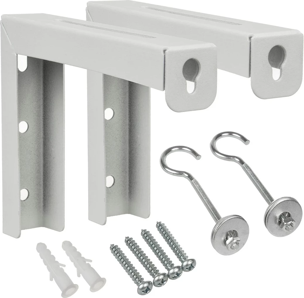 Set mbajtësash Maclean MC-923 për ekrane projektori, çelik, 25 kg, Bardhë, 2 copë