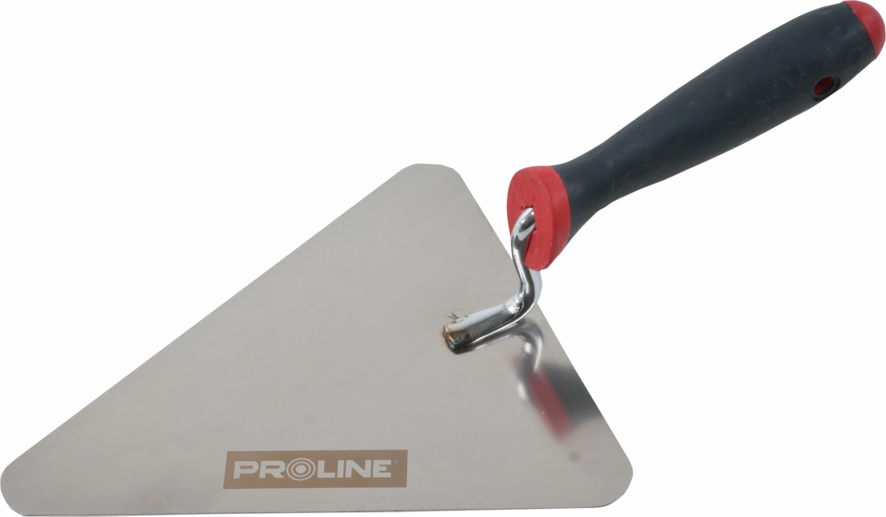 Mistri muratori PROLINE 61572 180mm, inox, dorezë plastike dy-komponente, e zezë/kuqe