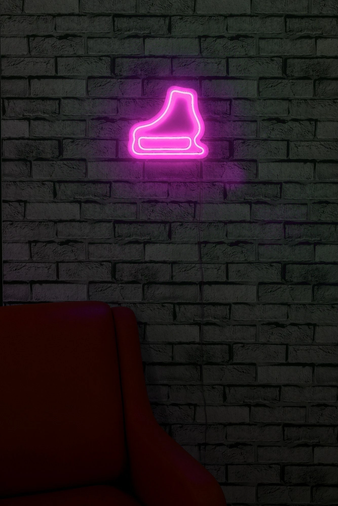 Dritë dekorative LED, plastikë, formë patine akulli, ngjyrë rozë - 3