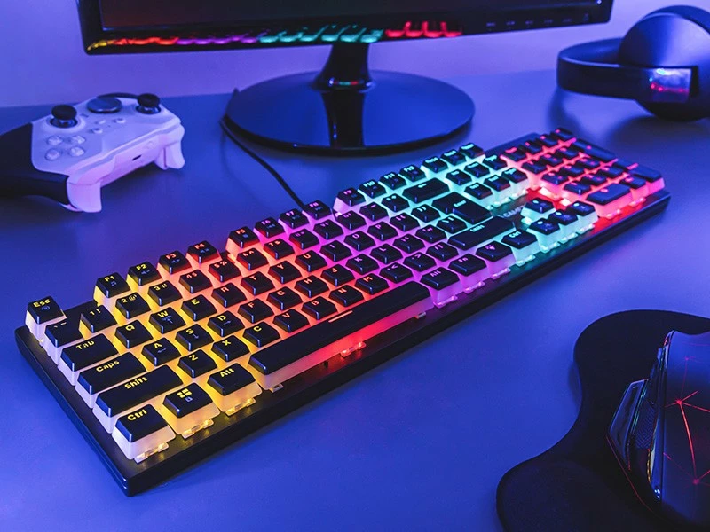 Tastierë mekanike Tracer GAMEZONE UNIQUE PUDDING USB, QWERTY English (UK) 104 taste, anti-ghosting, RGB pudding, kabllo 1.5 m, e zezë