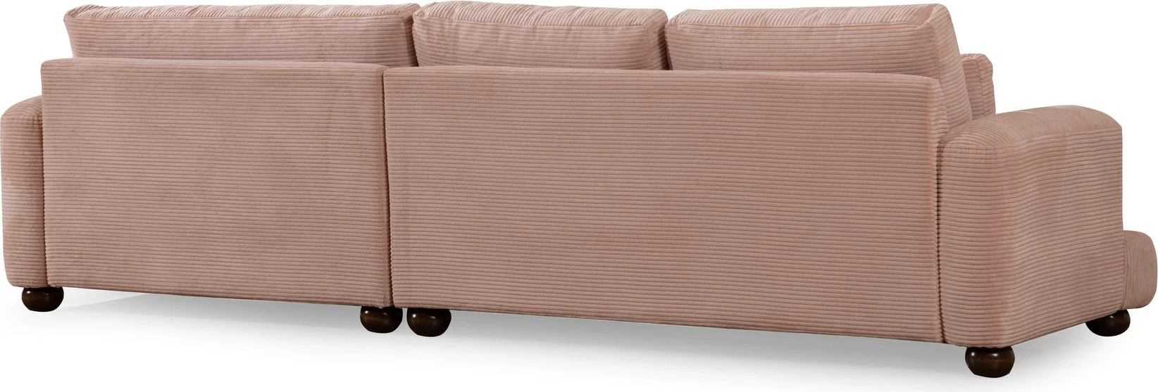 Këndare Atelier del Sofa, këndore e djathtë, ngjyrë rozë, River Corner (L2-Chl)