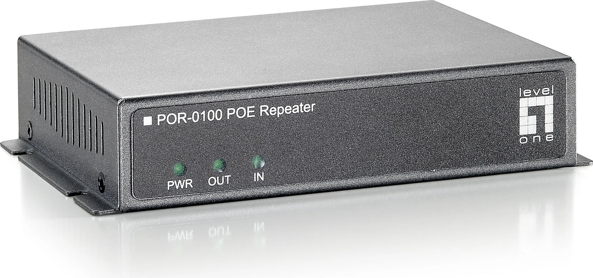 PoE Repeater LevelOne POR-0100, Cascadable, IEEE 802.3x, LAN, Power