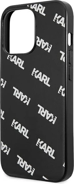 Mbështjellës Karl Lagerfeld KLHCP13LPULMBK3 për iPhone 13/13 Pro, hardcase, i zi