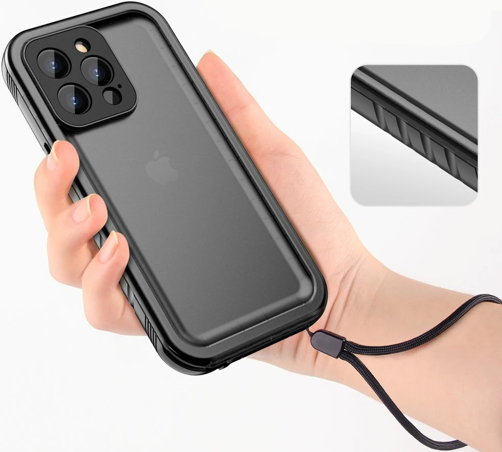 Mbështjellës Tech-Protect ShellBox IP68 për iPhone 13, i zi