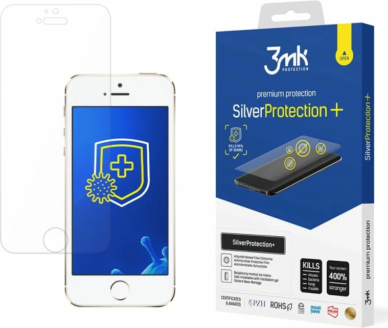 Mbrojtëse ekrani 3mk SilverProtection+ për iPhone 5/5S/SE