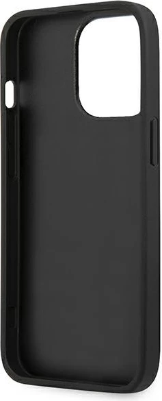 Mbështjellës Karl Lagerfeld Leather Ikonik Karl's Head Metal për iPhone 13 Pro/13, Rozë