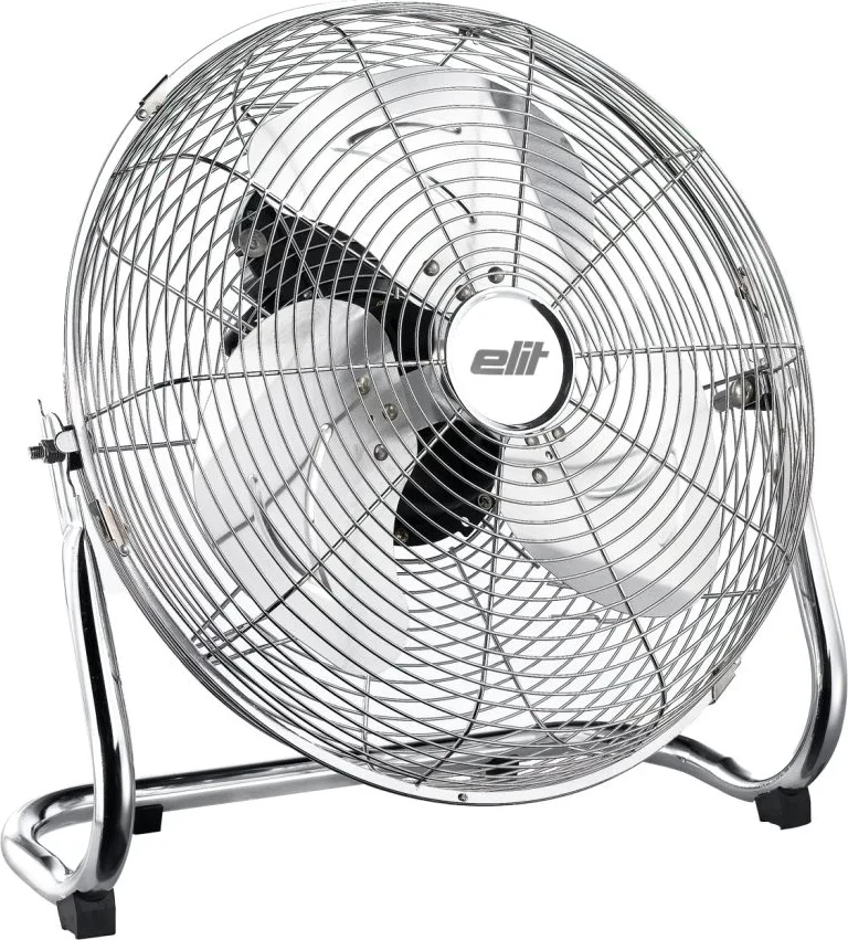Ventilator dyshemeje Elit FF-1623M 16" (40 cm) 80W 3 shpejtësi tehe alumini metal argjendtë