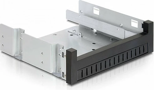 Adapter montimi DeLOCK 5.25" për Slim Drive + 3.5" ose 2.5", argjend/zi