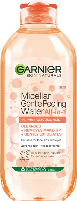 Pastrues për fytyrë Garnier Gente Peeling Water, 400 ml