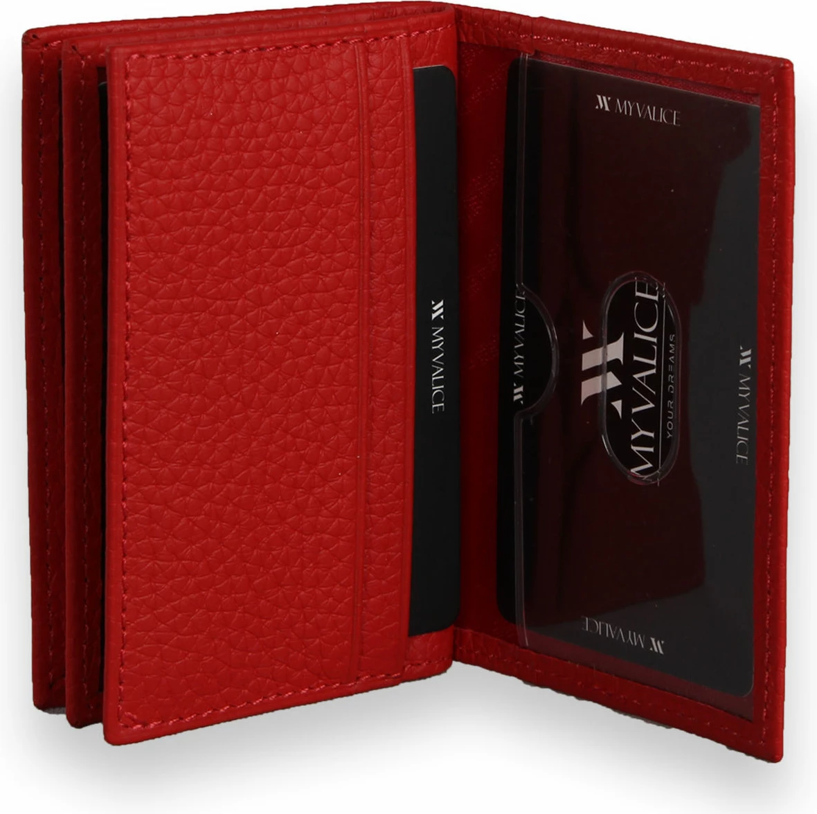 Portofol lëkure i kuq, Zoozie Bags, 4427