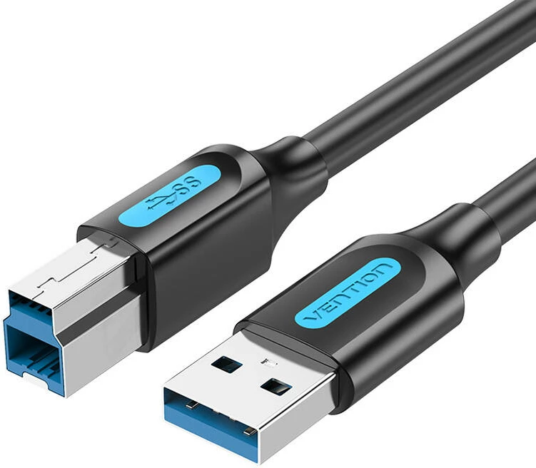 Kabllo USB 3.0 në USB-B Vention COOBI 3m, e zezë