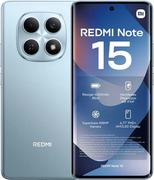 Celular Xiaomi Redmi Note 15 6+128GB Glacier Blue