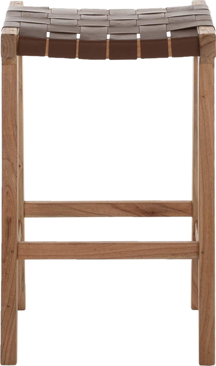 Karrige për bar, dru teak, FH99382.01, 40x35x65 cm