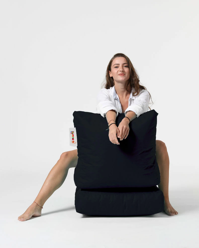 Puf për kopsht, Atelier del Sofa, Siesta Sofa Bed, ngjyrë e zezë