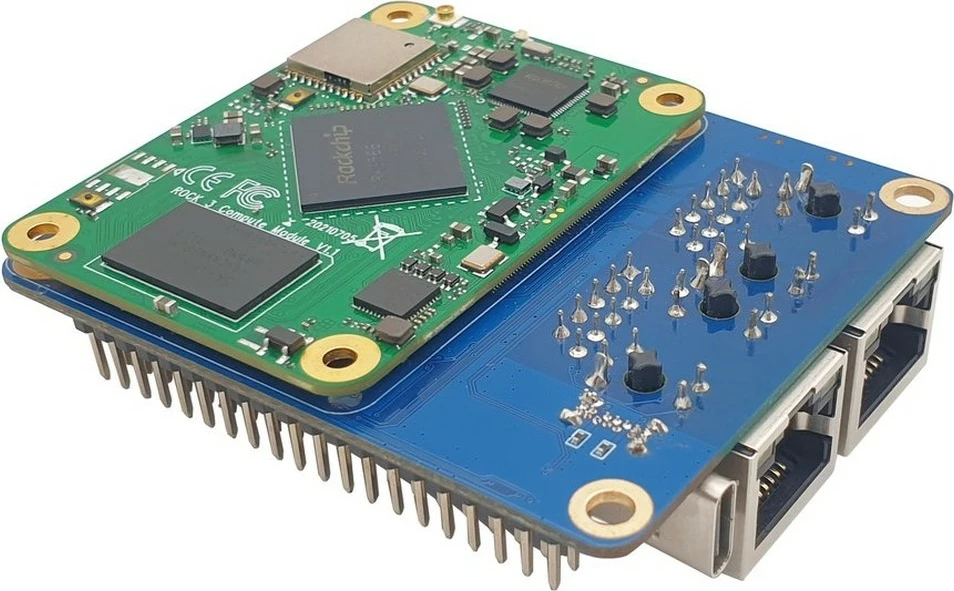 Modul kompjuteri ALLNET Radxa CM3 Model A Rock3 RK3566, 4GB RAM, 32GB EMMC