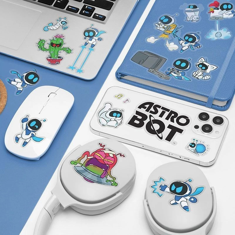 Set stickerash Paladone Astro Bot Gadget, 47 copë, waterproof, të ripërdorshme