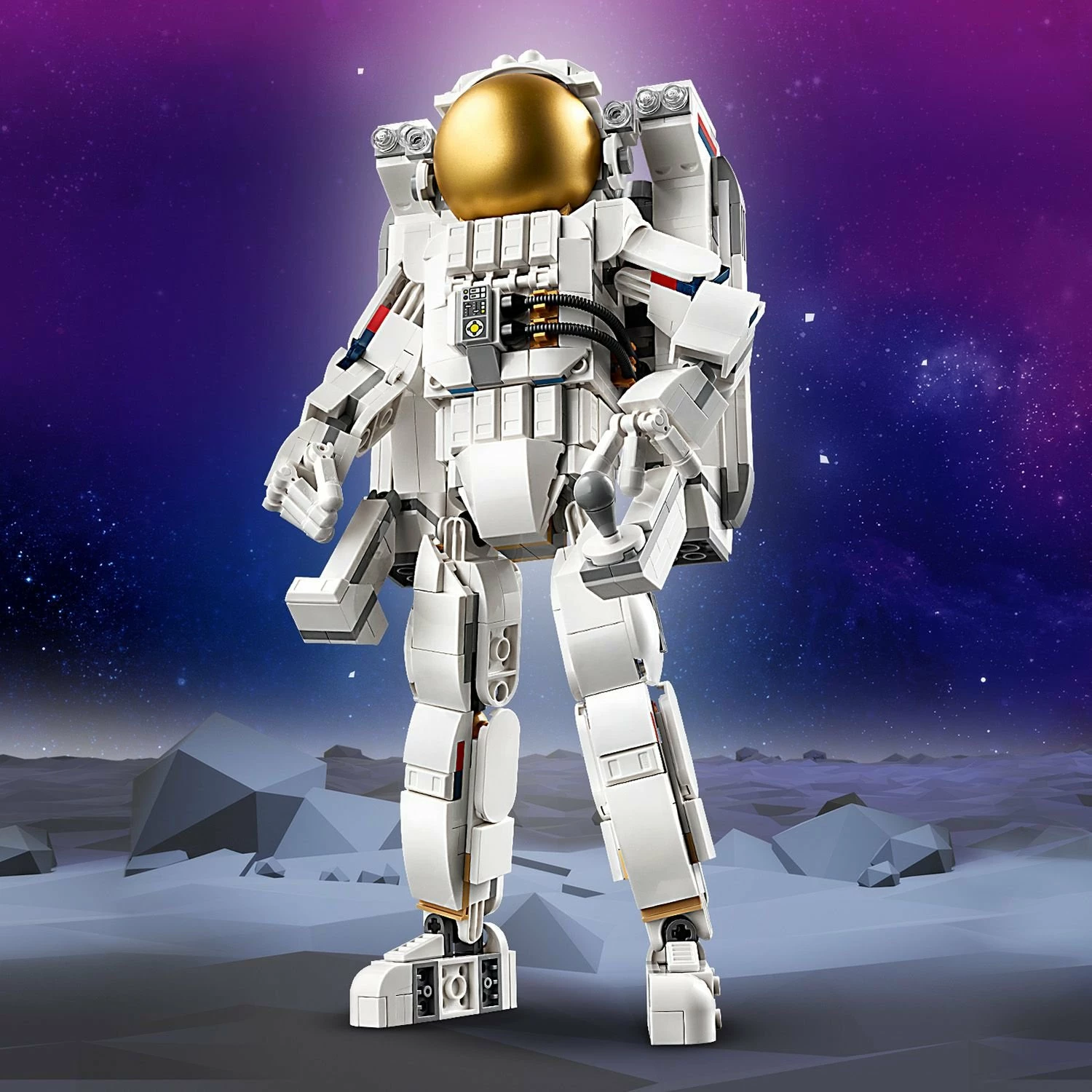 Set ndërtimi LEGO Creator Astronaut 31152, 3-në-1, 647 copë, bardhë/ari