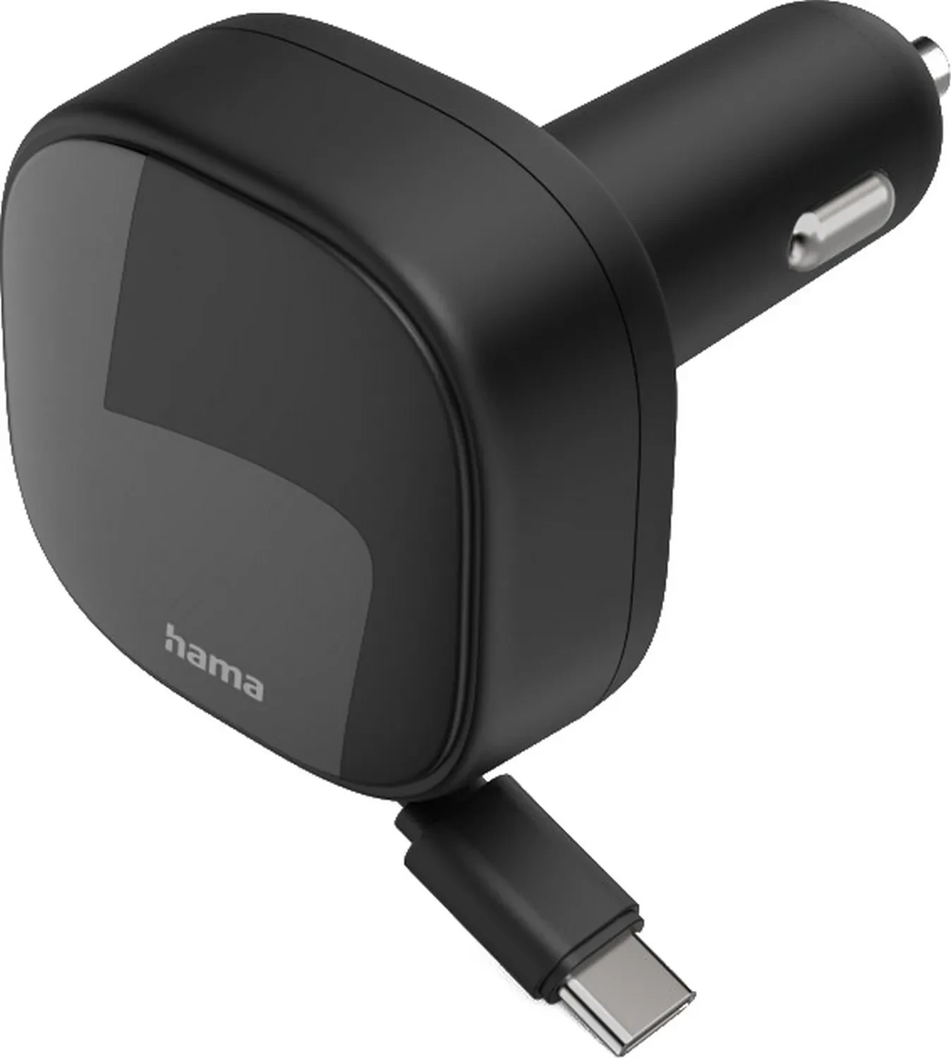 Karikues veture Hama GaN, 2x USB-C, 30W, kabllo e zgjatshme, bardhë