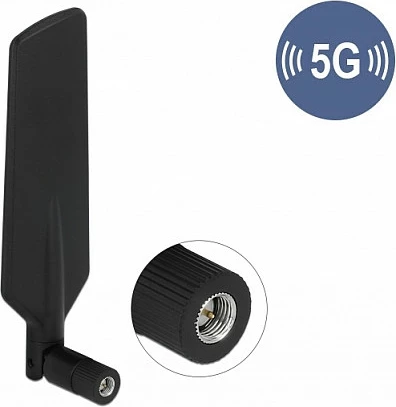 Antenë 5G/LTE DeLOCK SMA, omnidireksionale 1-3 dBi, e zezë