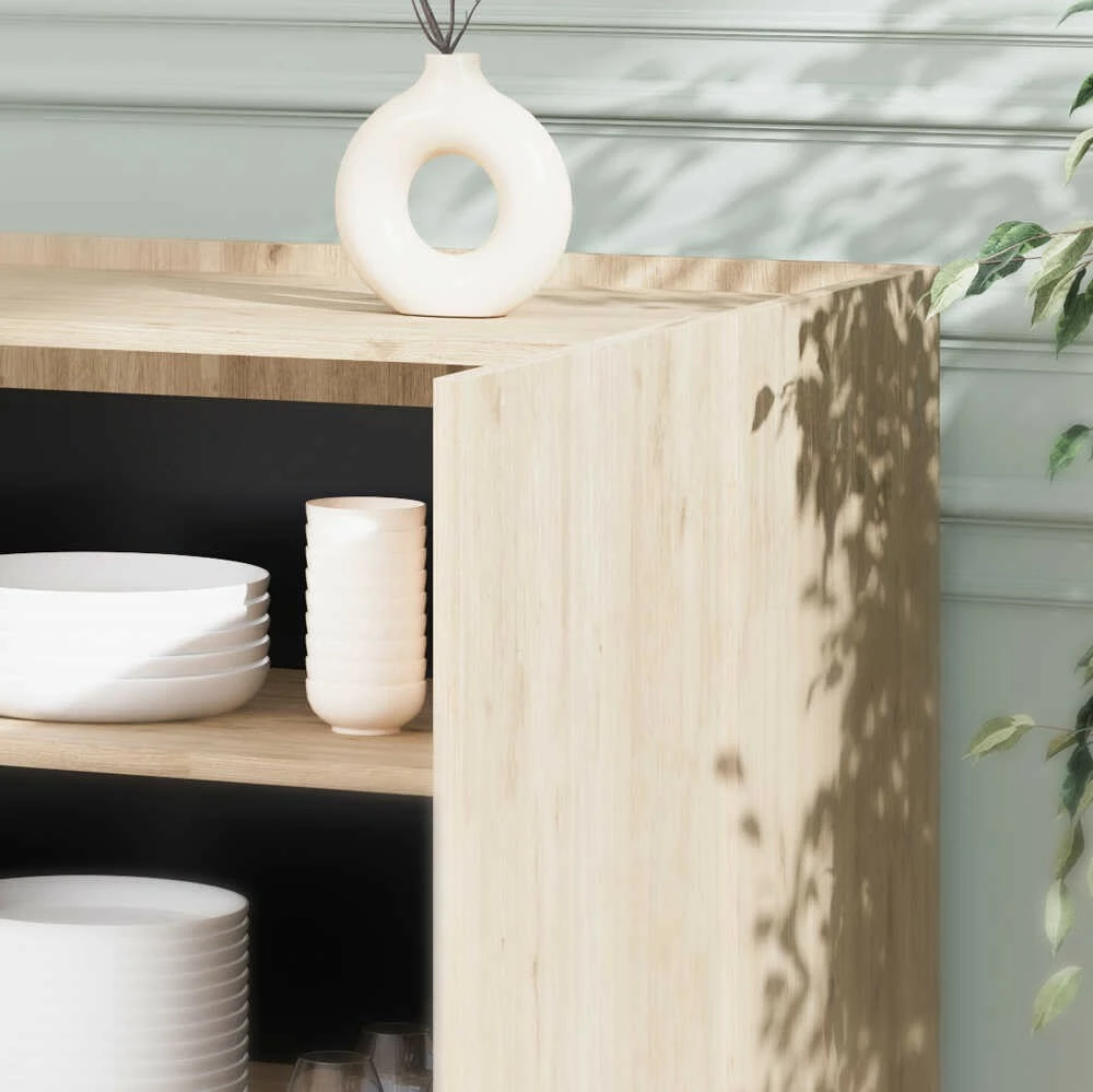 Konsolë Hanah Home, Kns-740-Ff-2, ngjyrë lisi