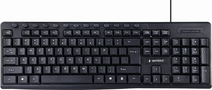 Tastierë multimediale GEMBIRD KB-UM-107, e zezë