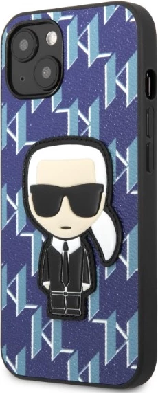 Mbështjellës Karl Lagerfeld Monogram Ikonik Patch për iPhone 13 mini, 5.4", kaltër