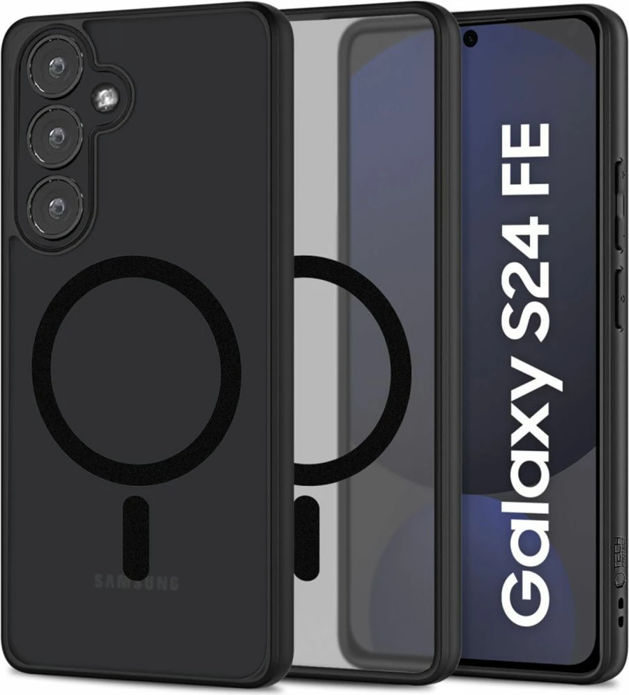 Mbështjellës Tech-Protect MagMat për Samsung Galaxy S24 FE, MagSafe, i zi
