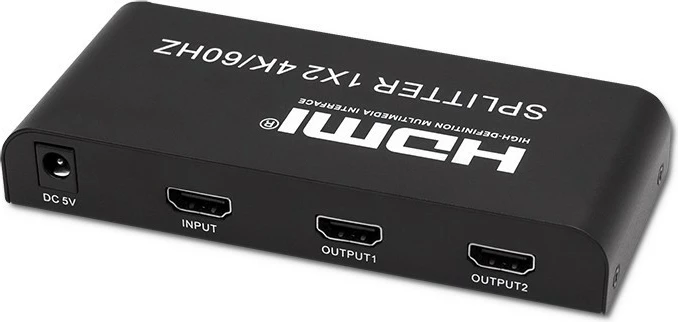 Splitter HDMI Qoltec 51797, 1x2, 4K/60Hz, i zi
