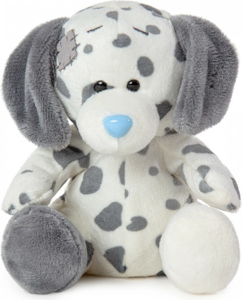 Maskotë pelushi My Blue Nose Friends Dalmatian Casey, 10 cm, krem-gri