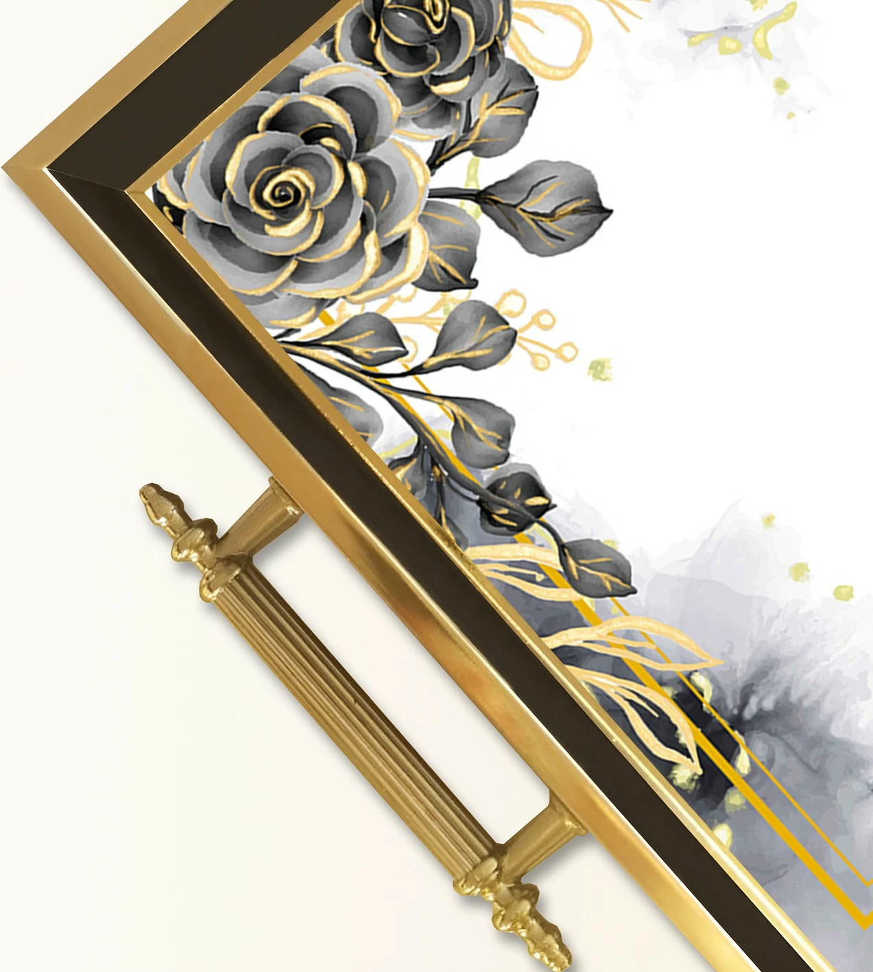 Tabaka qelqi shumëngjyrëshe Aberto Design, TPA9771, 50x29x3.5cm