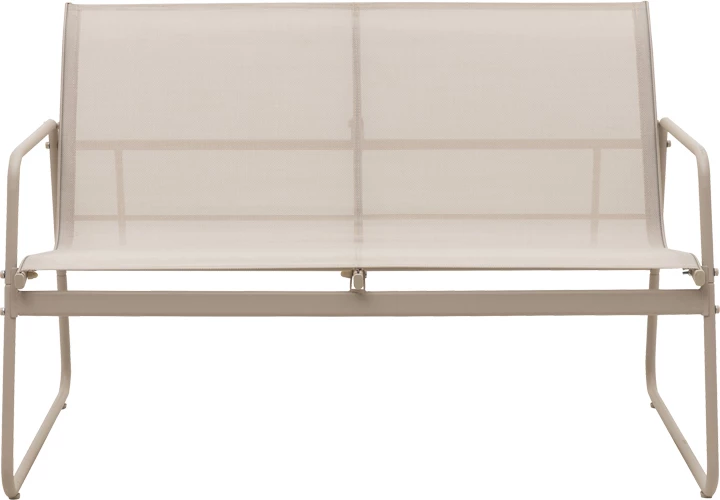 Set verandë për jashtë, tekstilene-metal, ngjyrë kapuçino