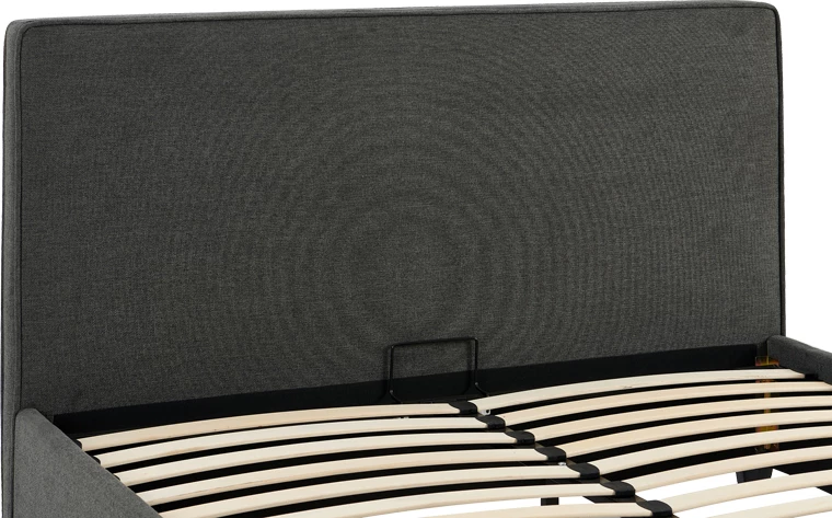 Krevat dopio Bedkapakoworld ngjyrë gri e errët 160x200cm