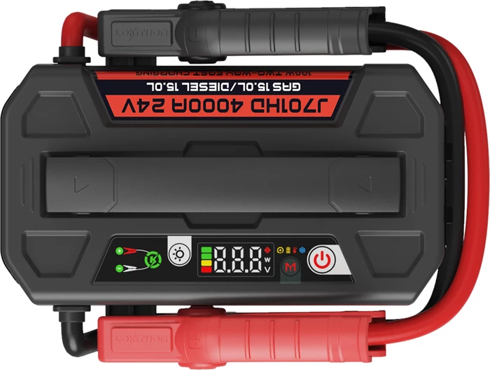 Jump starter Lokithor J701HD 24V 4000A 207.2Wh (56000mAh) me dritë LED 400lm, set me kabllo