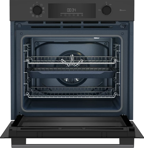 Furrë e integruar elektrike Beko BBIE12501WAP 60 cm 72 L Pyro multifunksionale me AeroPerfect dhe HomeWhiz, e zezë