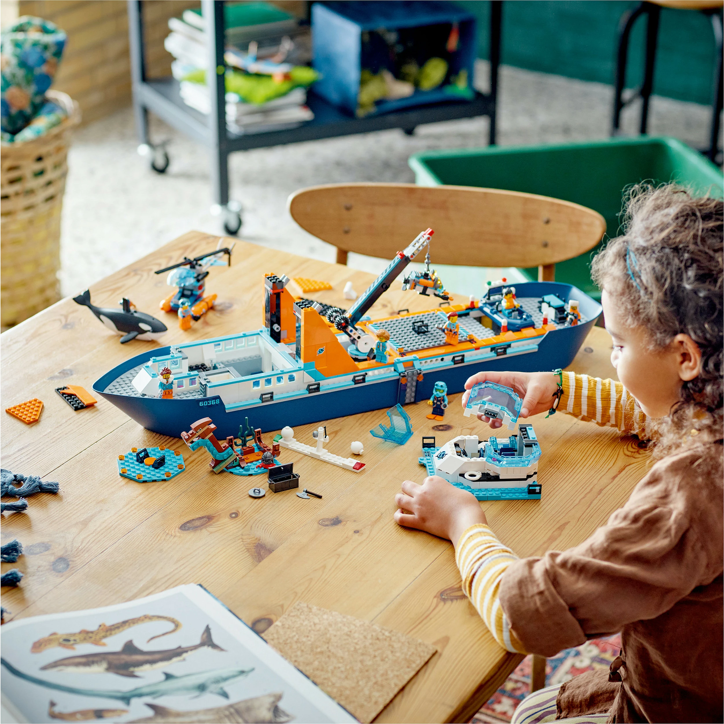 Set ndërtimi LEGO Arctic Explorer Ship, 815 pjesë, plastikë, shumëngjyrësh