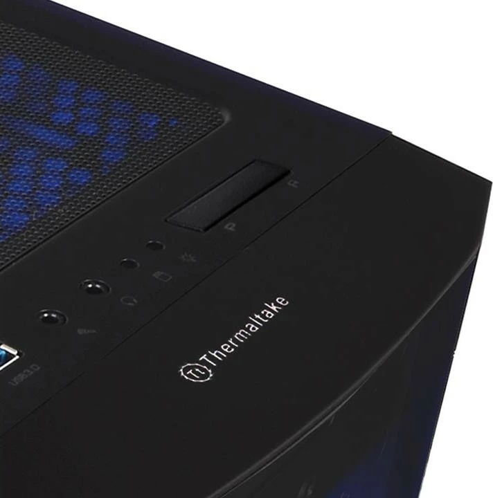 Kasë Thermaltake Versa J25 TG RGB, Midi Tower, xham i temperuar, e zezë
