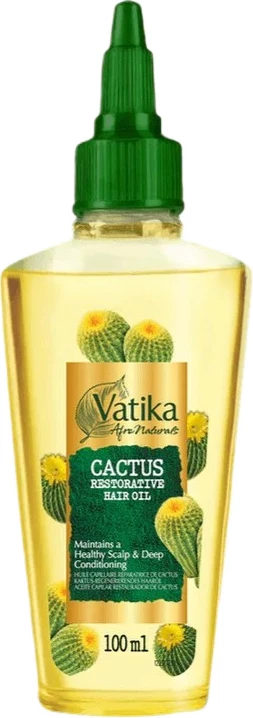 Vaj për flokë për femra Dabur Vatika Cactus Strengthening and Regenerating, 100ml