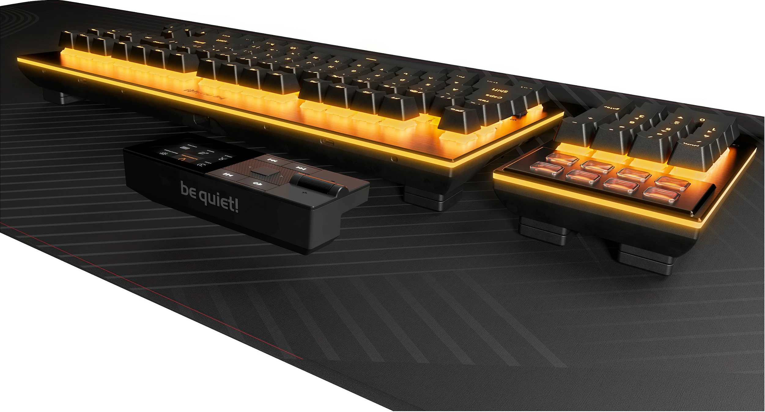 Tastierë mekanike be quiet! Dark Mount, Silent Linear, USB-C, full-size AZERTY FR, RGB, e zezë