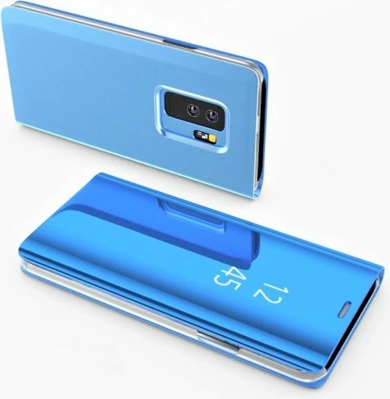 Mbështjellës Clear View ONASI për Huawei P30 Lite, flip wallet me dritare, funksion stand, kaltër