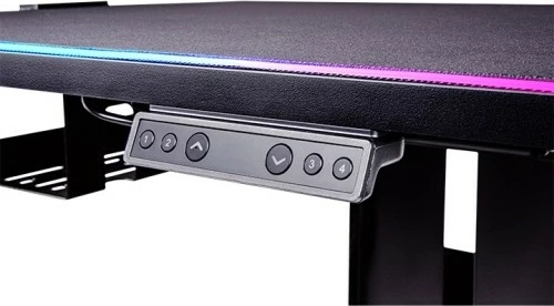 Tavolinë elektrike Thermaltake Cycledesk 100 GGD, LED, 80x50cm, e zezë