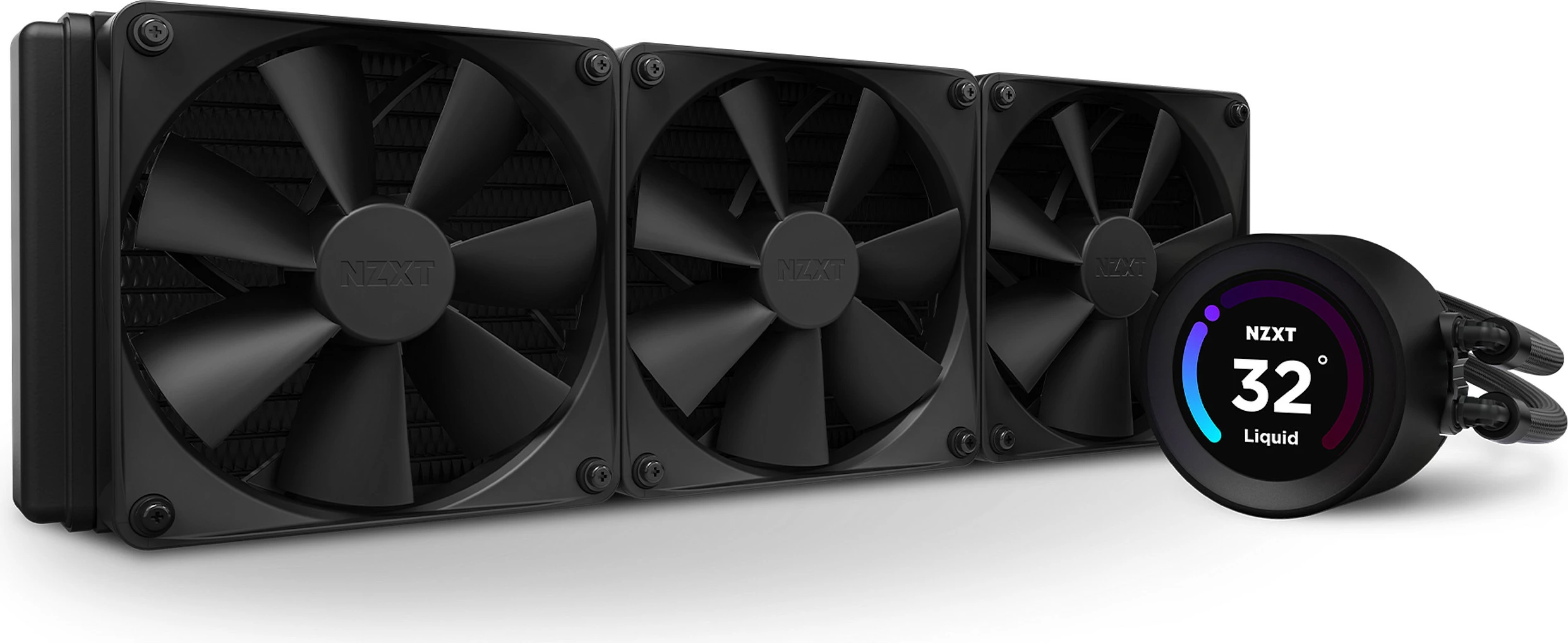 Ftohës uji AIO për CPU NZXT Kraken Elite 360 RL-KN36E-B1, LCD, 3x120mm PWM, i zi