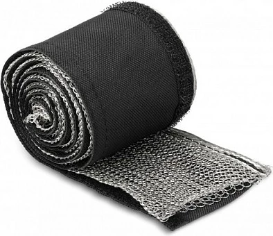 Mëngë e thurur EMI DeLOCK, 1 m x 16 mm, me velcro, rezistente ndaj nxehtësisë, e zezë