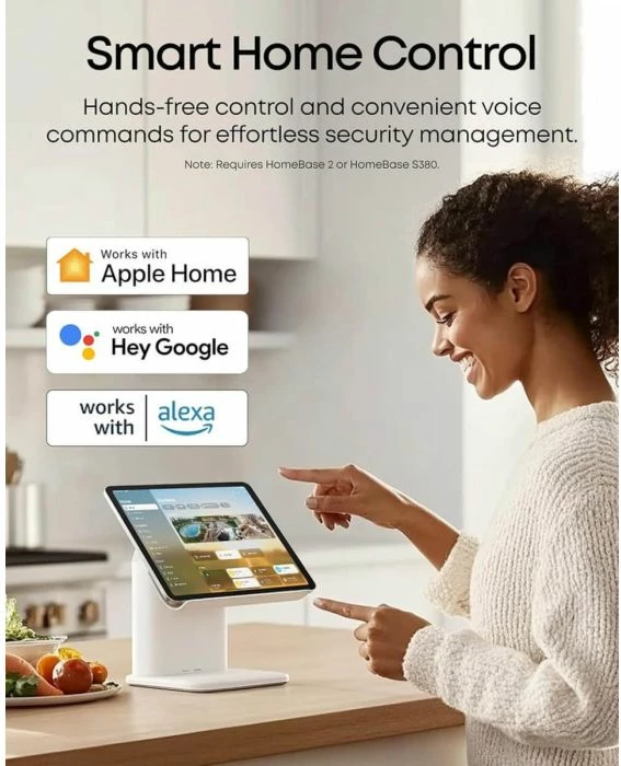 Sistem kamera sigurie ANKER Eufy Security eufyCam E40 2K, 4 kamera + HomeBase S380, SolarPlus 2.0, e bardhë/e zezë