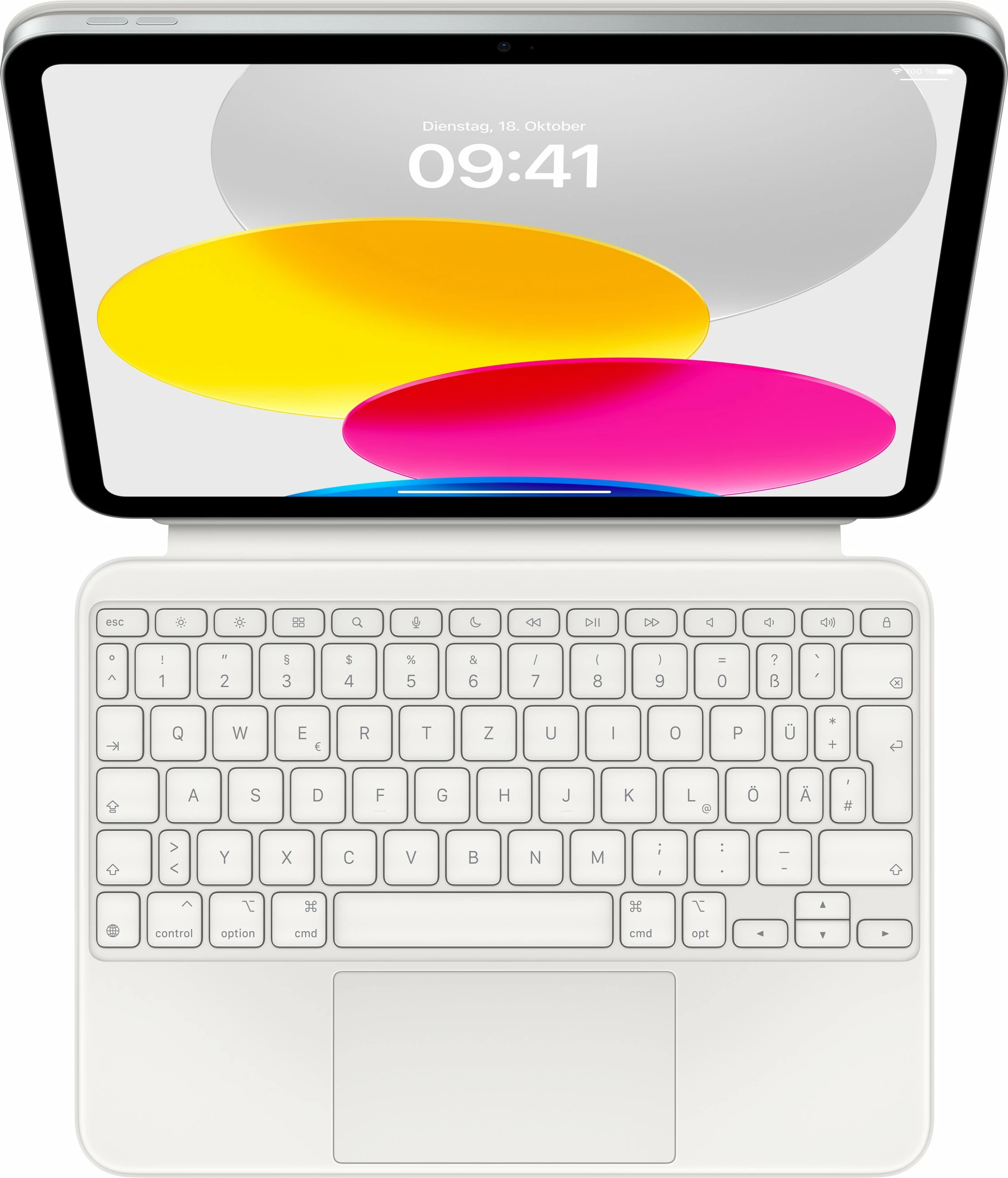 Tastierë Apple Magic Keyboard Folio për iPad 10th gen, QWERTZ, alumini