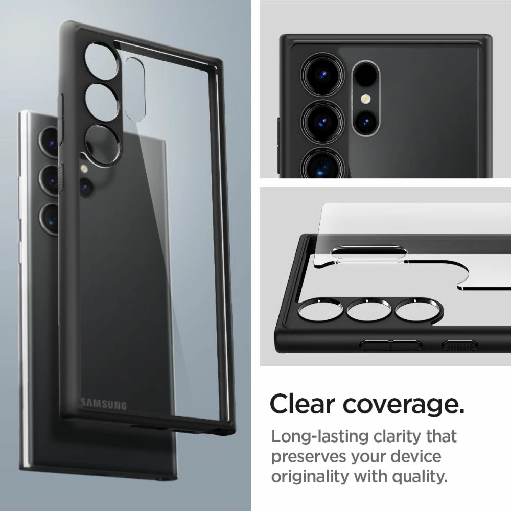 Mbështjellës Spigen Ultra Hybrid për Samsung Galaxy S24 Ultra, Matte Black