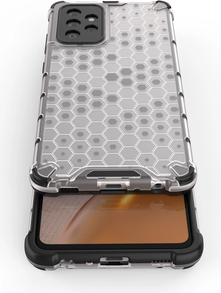 Mbështjellës Hurtel Honeycomb Case për Samsung Galaxy A72 4G, Blu